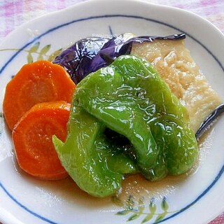 三色揚げ野菜のお浸し